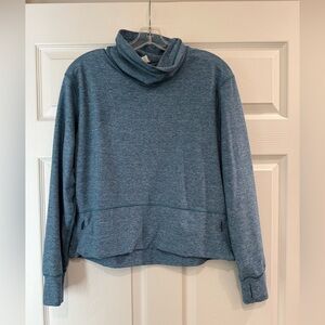 Lululemon Ready To Rulu Cowl Neck Long Crop Sweater Sweatshirt Women’s 8 Med/L
